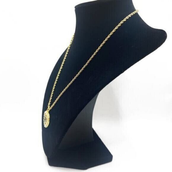 CHANEL CC Charm Pendant Heart Faux Pearl Necklace Gold Plated Chain - Picture 4 of 10